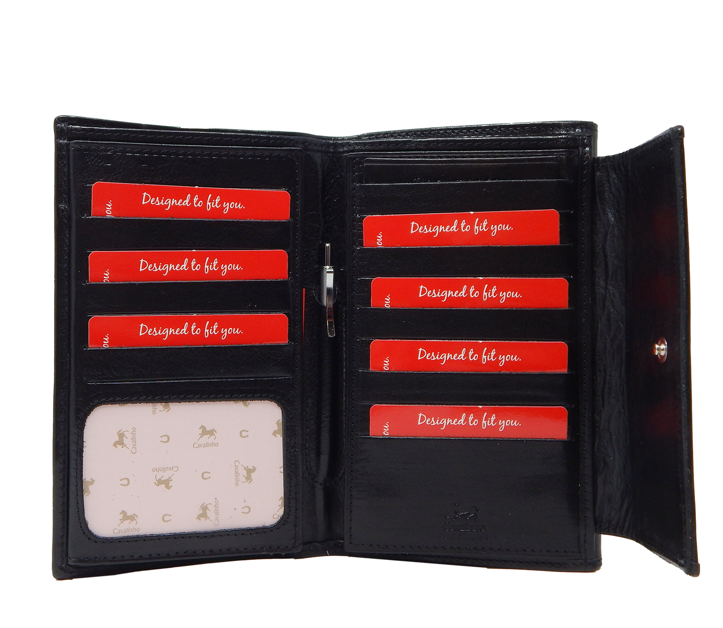 Cavalinho Galope Patent Leather Wallet - Black - 28170206.01_4