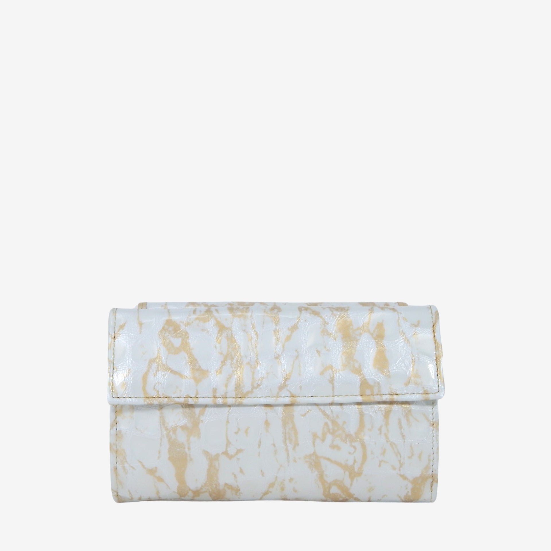 Cavalinho Gallop Patent Leather Wallet for Women SKU 28170206.31 #color_Beige / White