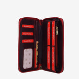 Cavalinho Gallop Red Leather Wristlet Wallet SKU 28170212.04 #color_Red