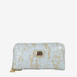 Cavalinho Gallop Pearl Leather Wristlet Wallet SKU 28170212.31 #color_Beige / White