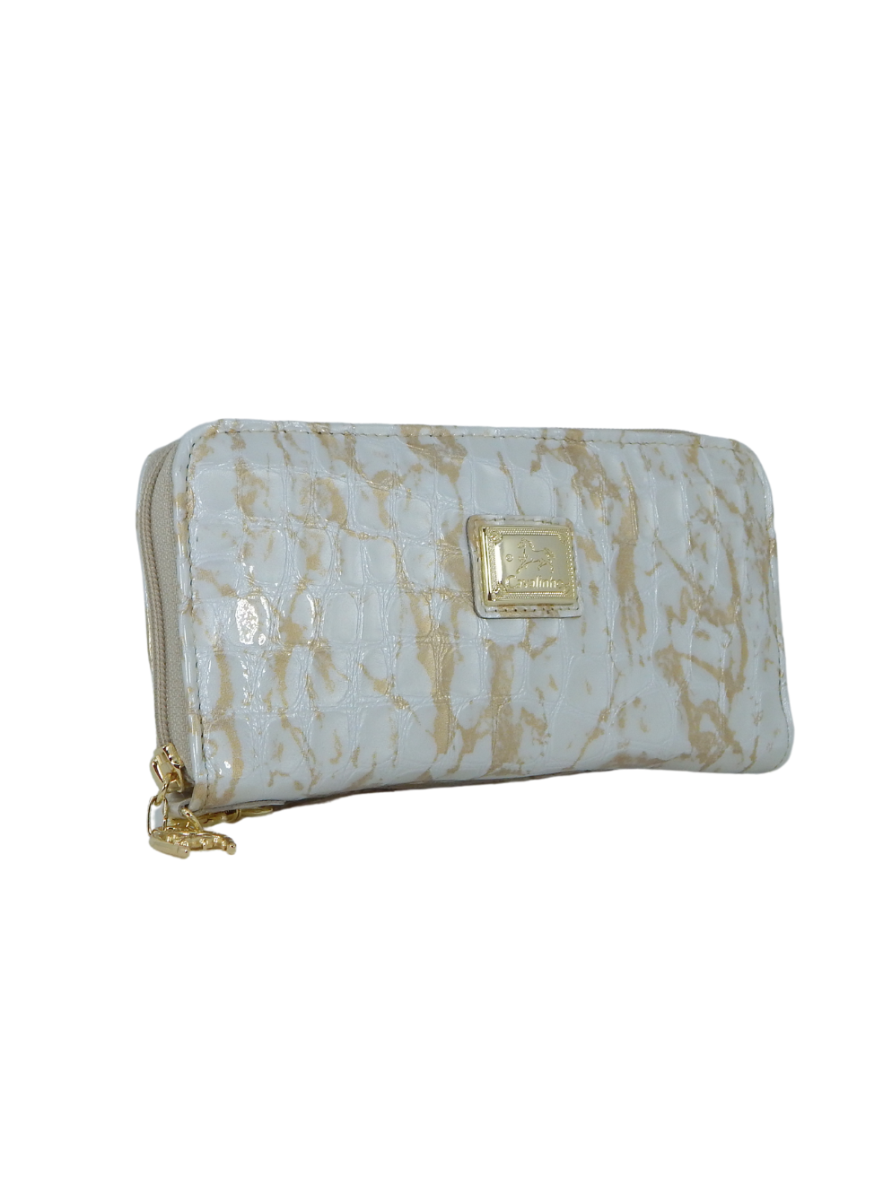 Cavalinho Gallop Wristlet Wallet SKU 28170212.31 #color_Beige / White