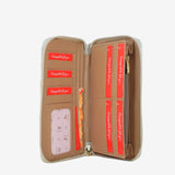 Cavalinho Gallop Pearl Leather Wristlet Wallet SKU 28170212.31 #color_Beige / White