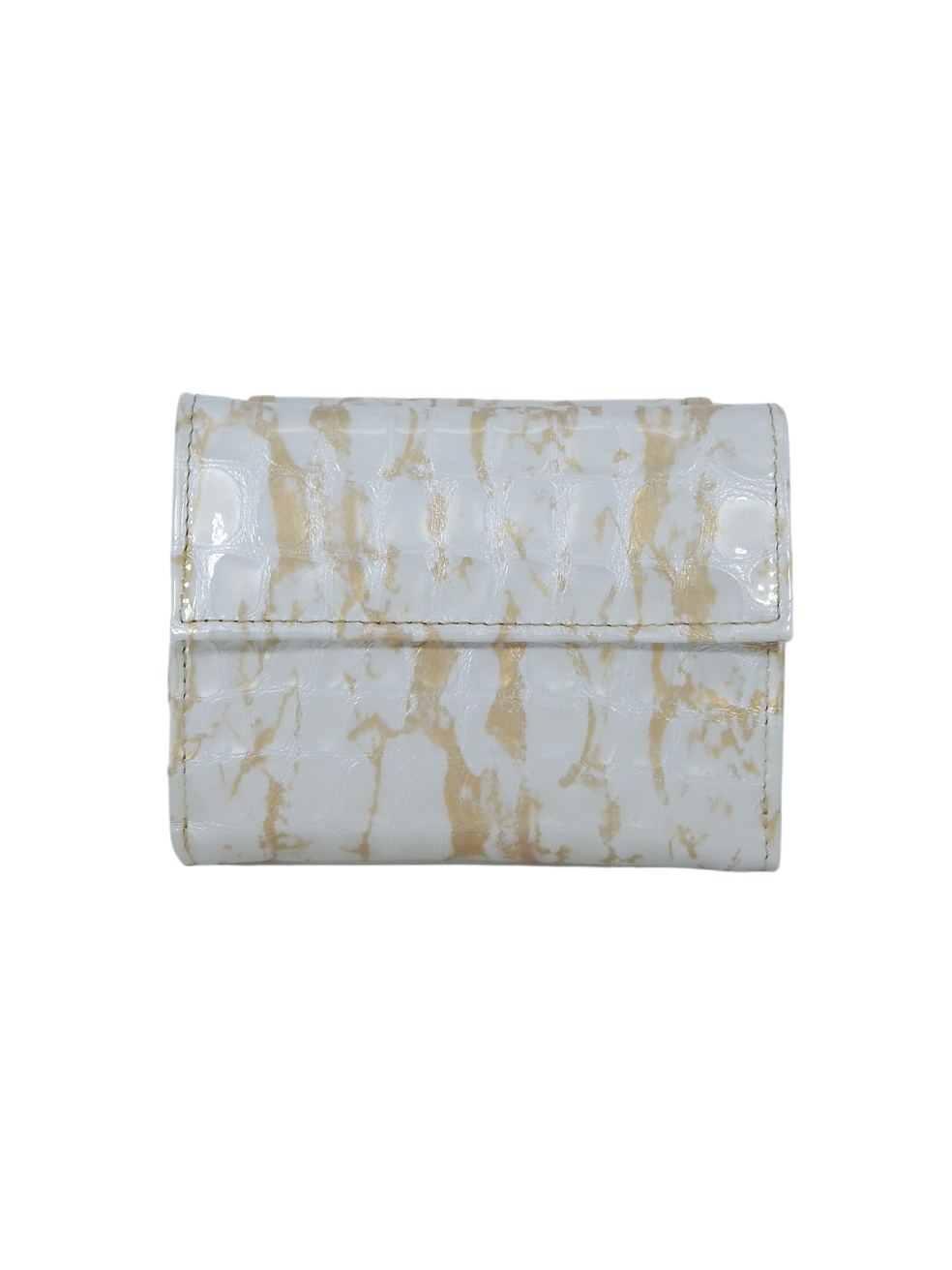 Cavalinho Gallop Patent Leather Wallet for Women SKU 28170215.31 #color_Beige / White