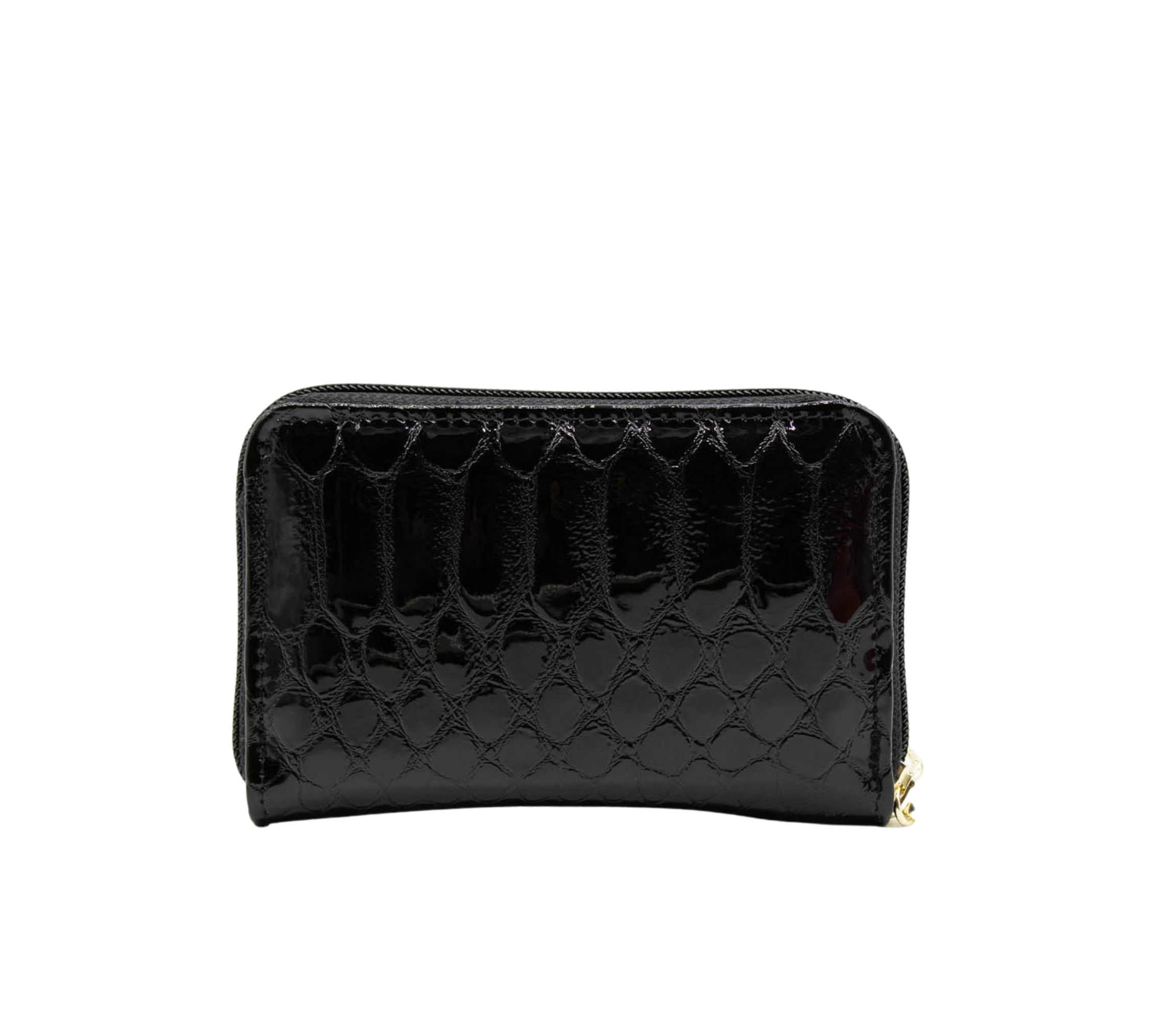 Cavalinho Gallop Patent Leather Card Holder Wallet for Women SKU 28170217.01 #color_Black