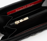 Cavalinho Gallop Patent Leather Card Holder Wallet for Women SKU 28170217.01 #color_Black