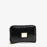 Cavalinho Gallop Black Patent Leather Card Holder Wallet for Women SKU 28170217.01 #color_Black