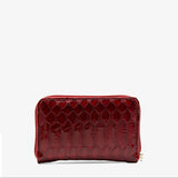 Cavalinho Gallop Red Patent Leather Card Holder Wallet for Women SKU 28170217.04 #color_Red
