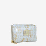 Cavalinho Gallop Pearl Patent Leather Card Holder Wallet for Women SKU 28170217.31 #color_Beige / White