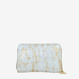 Cavalinho Gallop Pearl Patent Leather Card Holder Wallet for Women SKU 28170217.31 #color_Beige / White