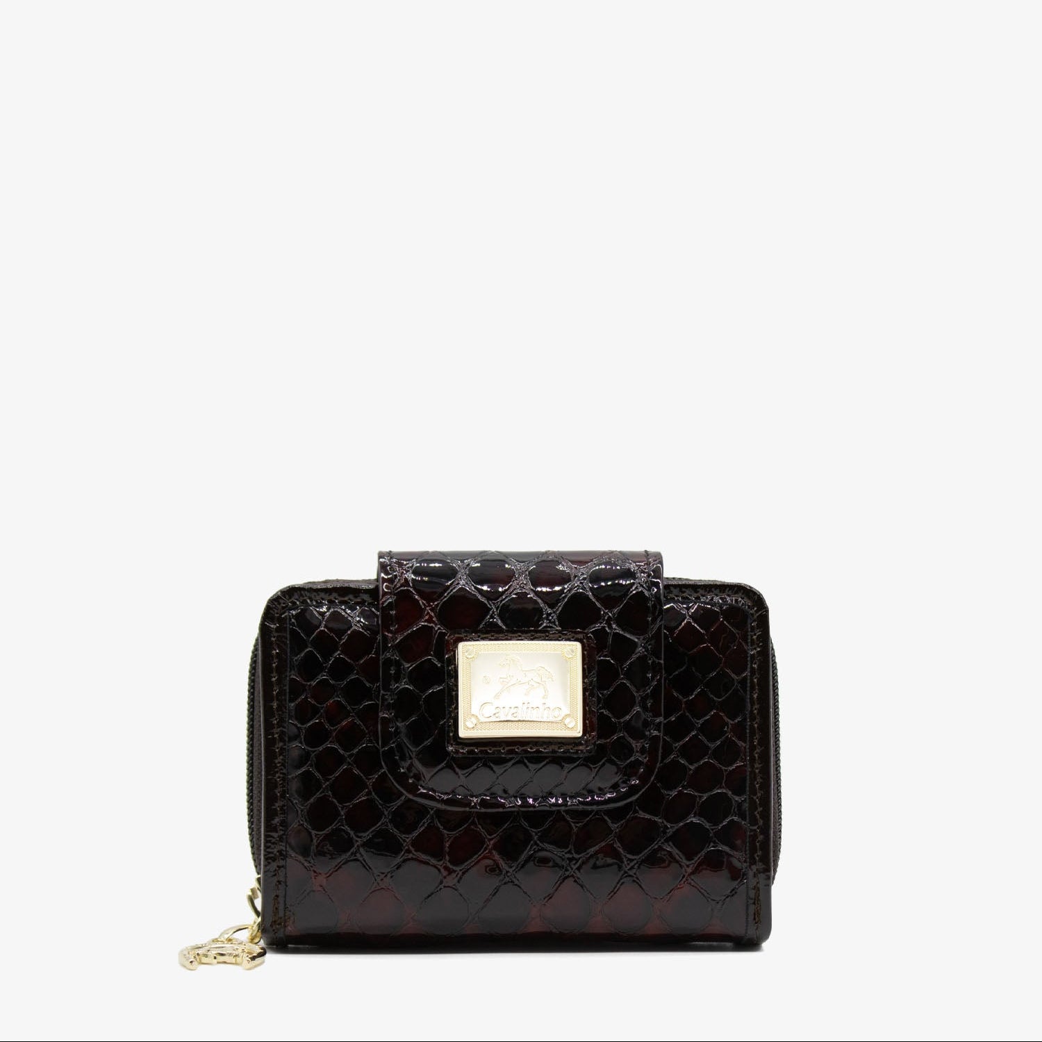 Gallop Patent Leather Wallet SKU 28170218.02 #color_brown