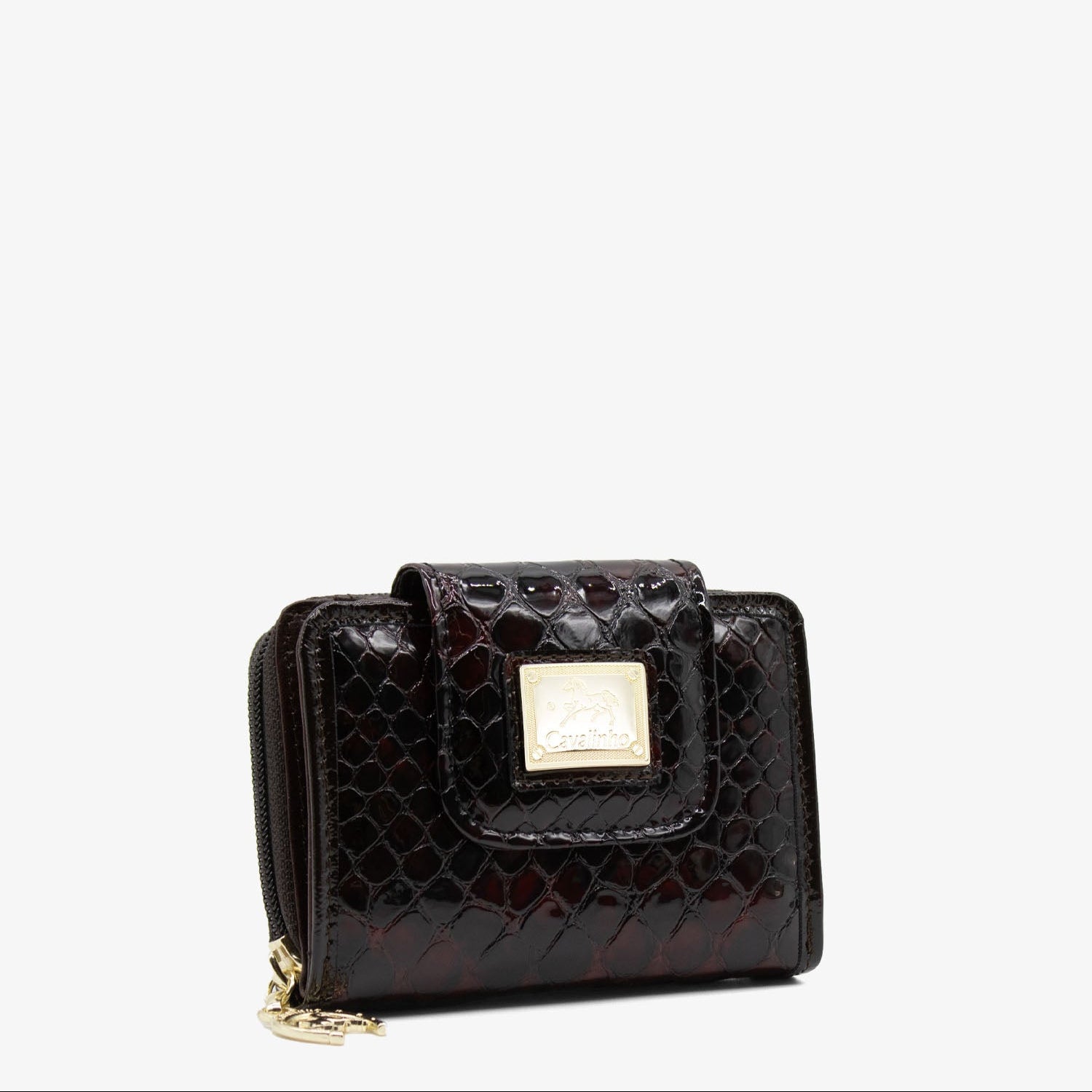 Gallop Patent Leather Wallet SKU 28170218.02 #color_brown