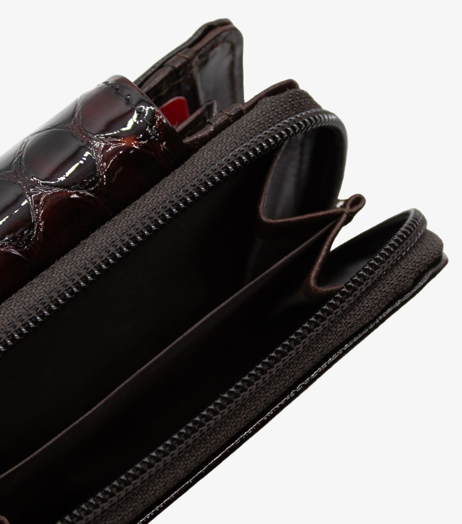 #color_ Brown | Cavalinho Gallop Patent Leather Wallet - Brown - 28170218.02_P05
