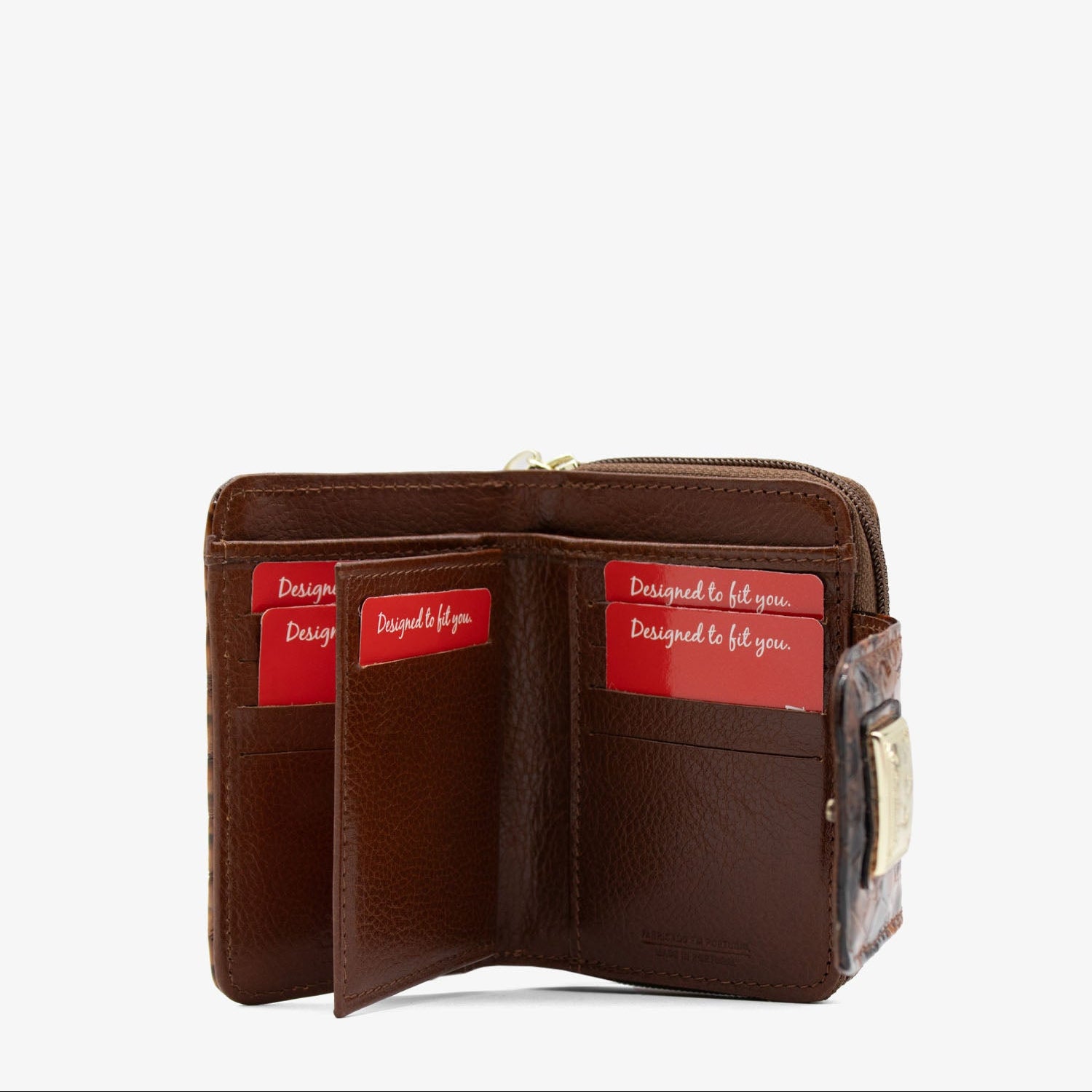 Gallop Patent Leather Wallet SKU 28170218.13 #color_saddlebrown