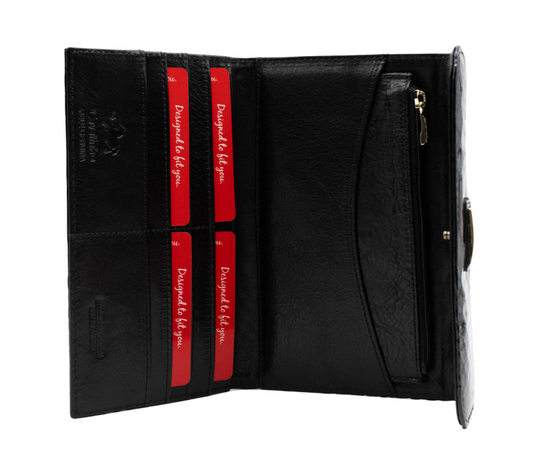 #color_ Black | Cavalinho Gallop Patent Leather Wallet - Black - 28170225.01_4