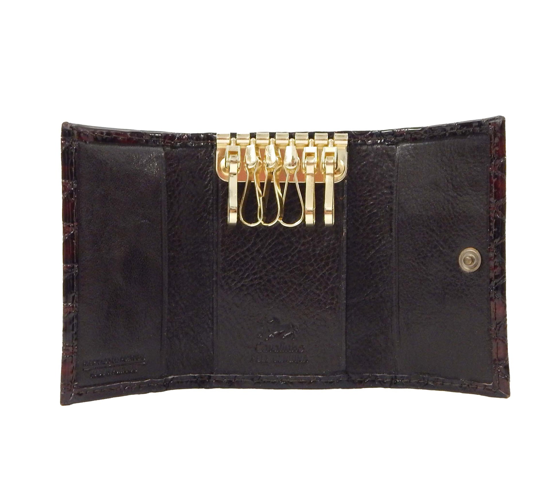 #color_ Brown | Cavalinho Gallop Patent Leather Key Holder Wallet - Brown - 28170257.02.99_3