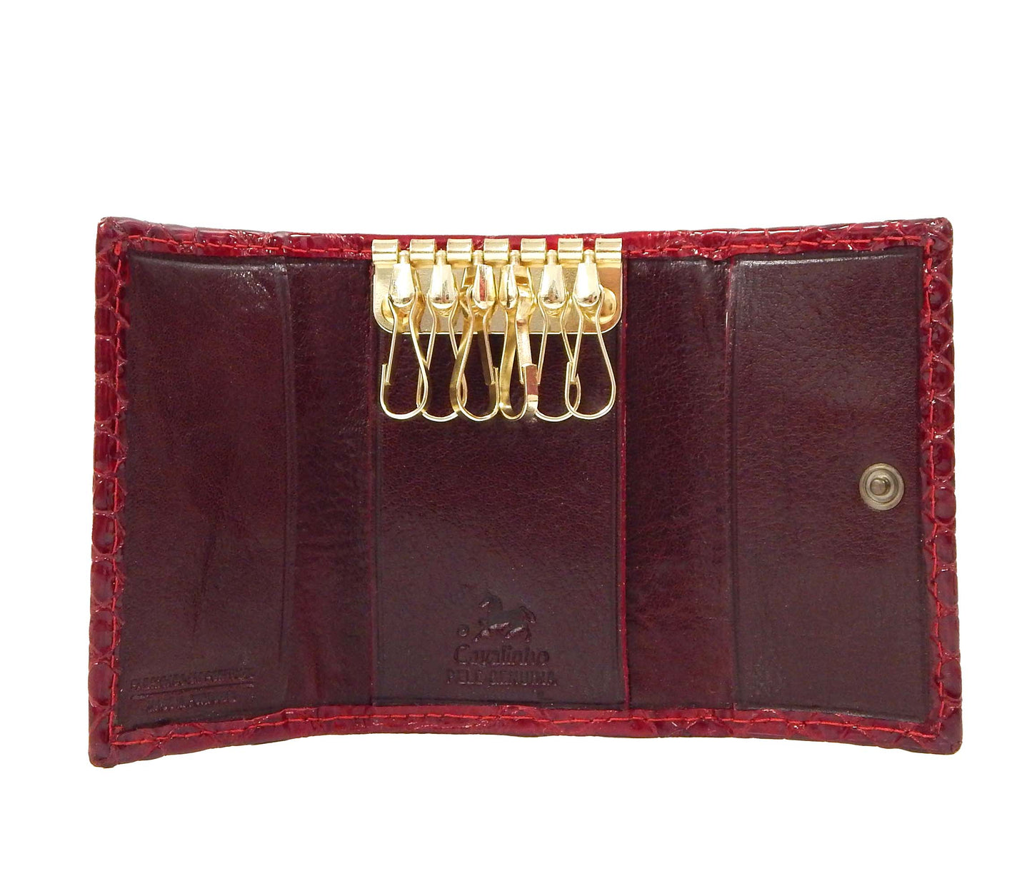 #color_ Red | Cavalinho Gallop Patent Leather Key Holder Wallet - Red - 28170257.04.99_3
