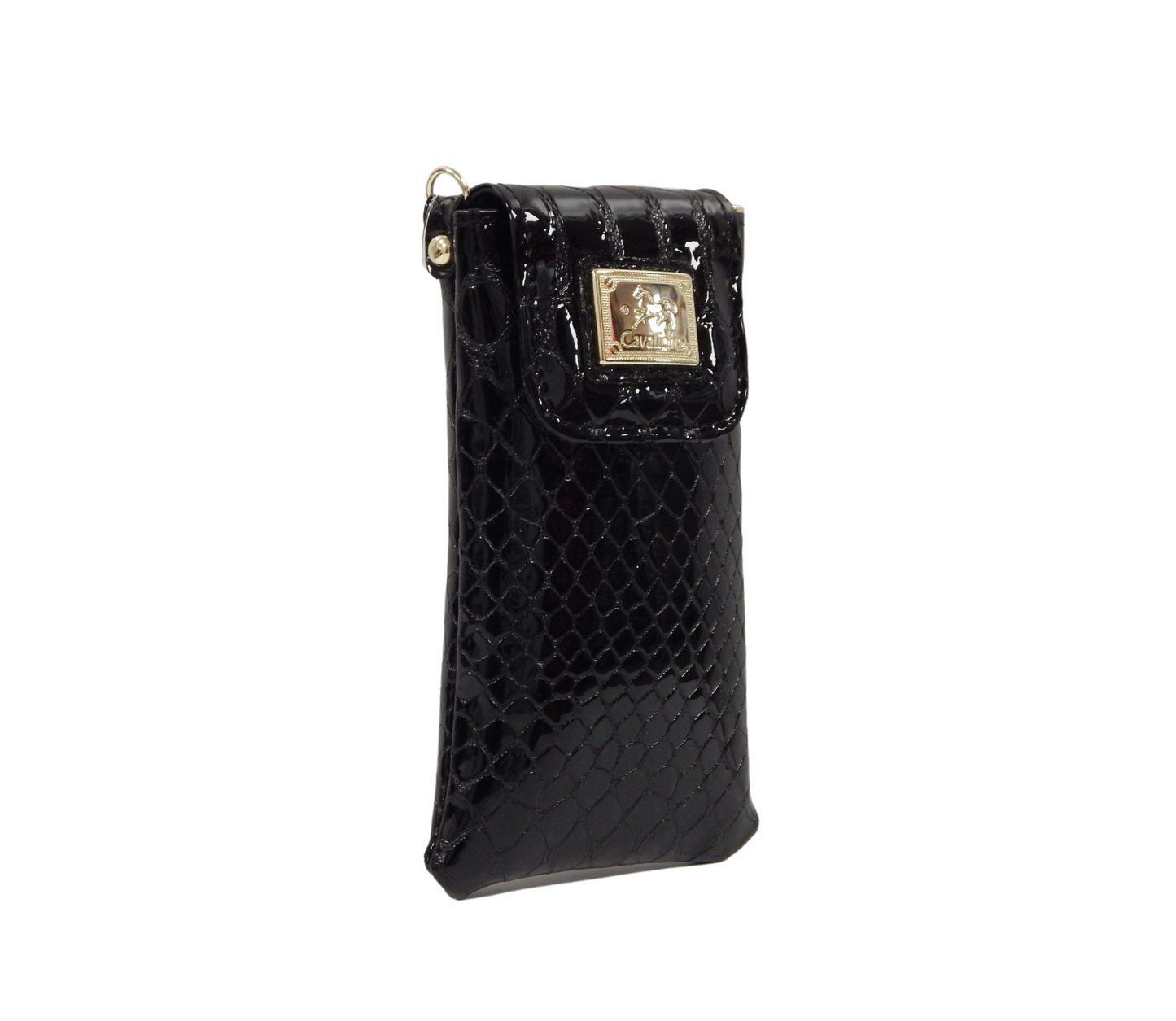 Cavalinho Galope Patent Leather Phone Purse - Black - 28170267.01_2