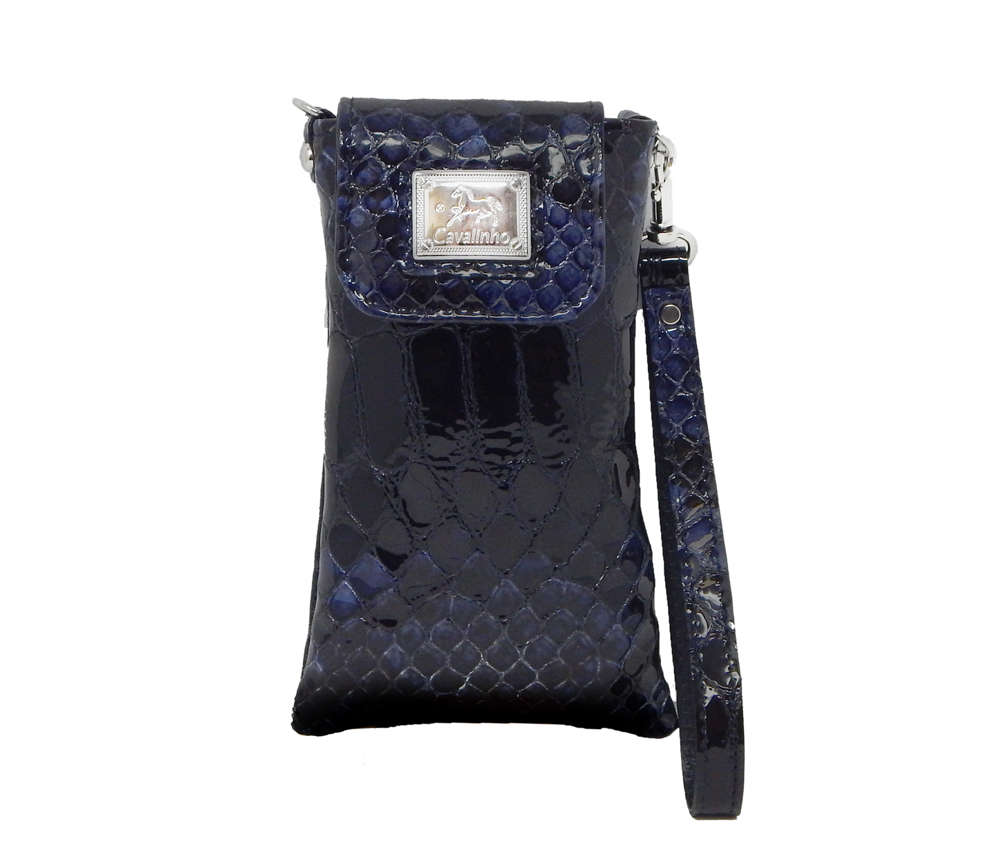 Cavalinho Galope Patent Leather Phone Purse - Navy - 28170267.03_1