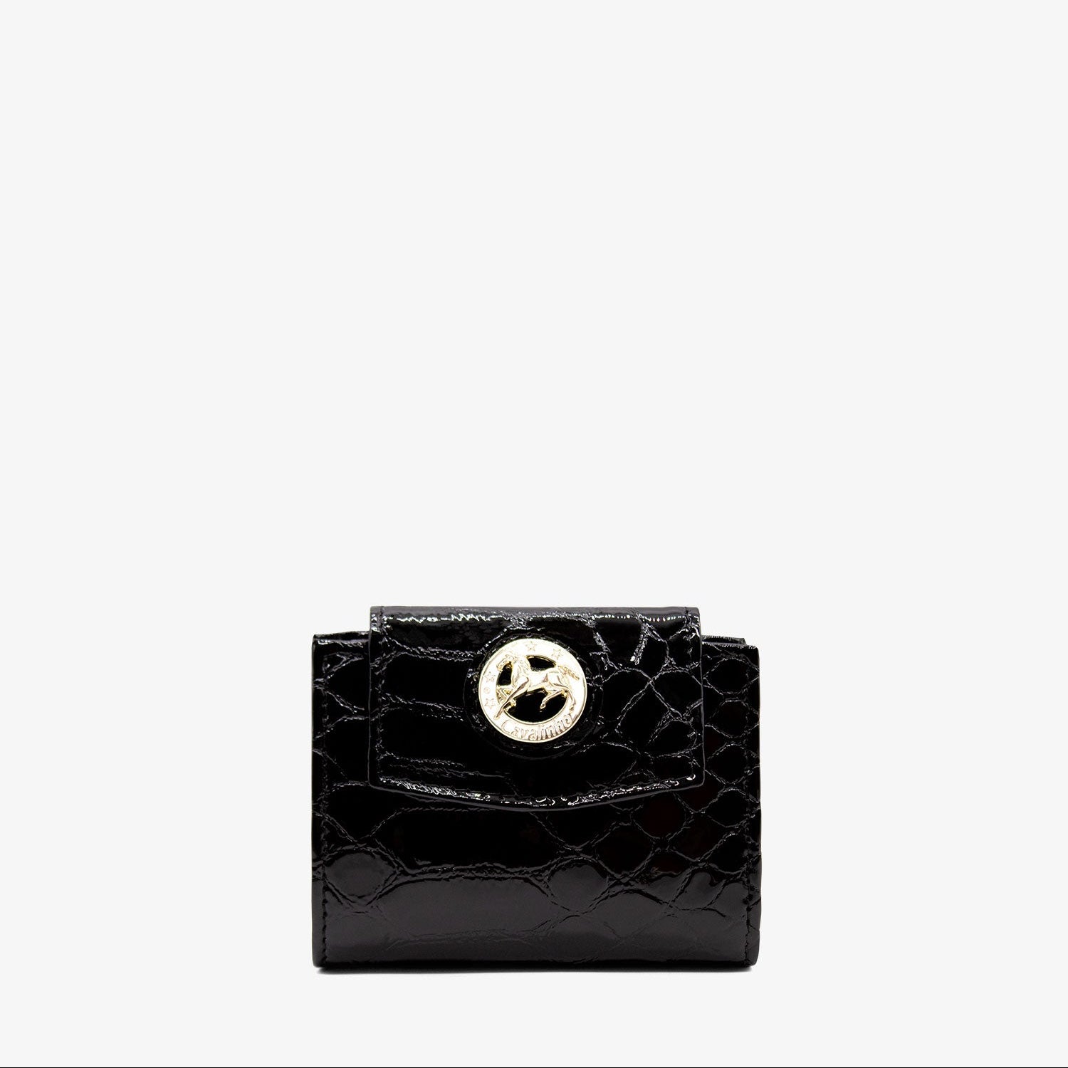 Cavalinho Gallop Black Mini Leather Wallet SKU 28170272.01 #color_Black