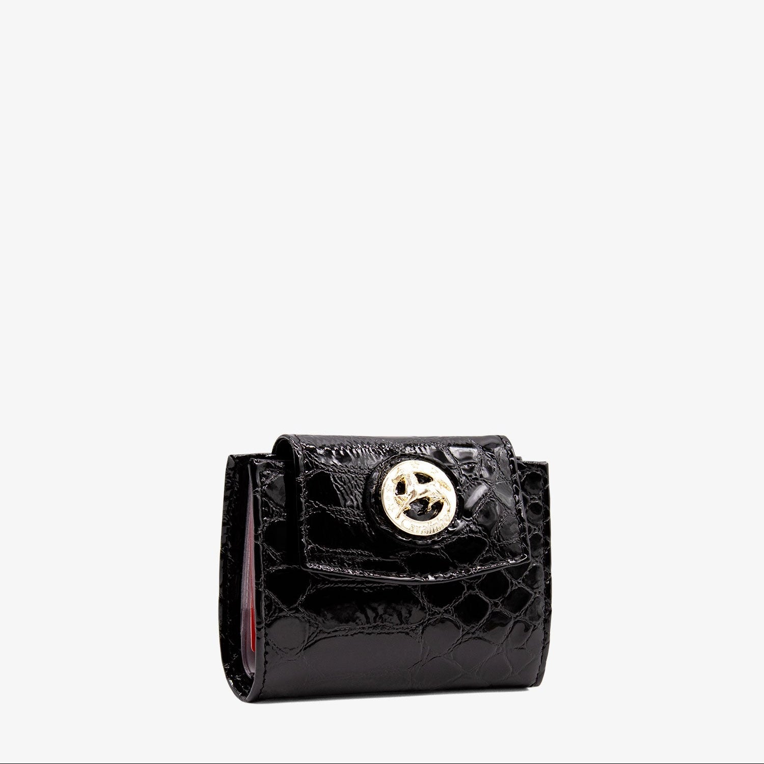 Cavalinho Gallop Black Mini Leather Wallet SKU 28170272.01 #color_Black