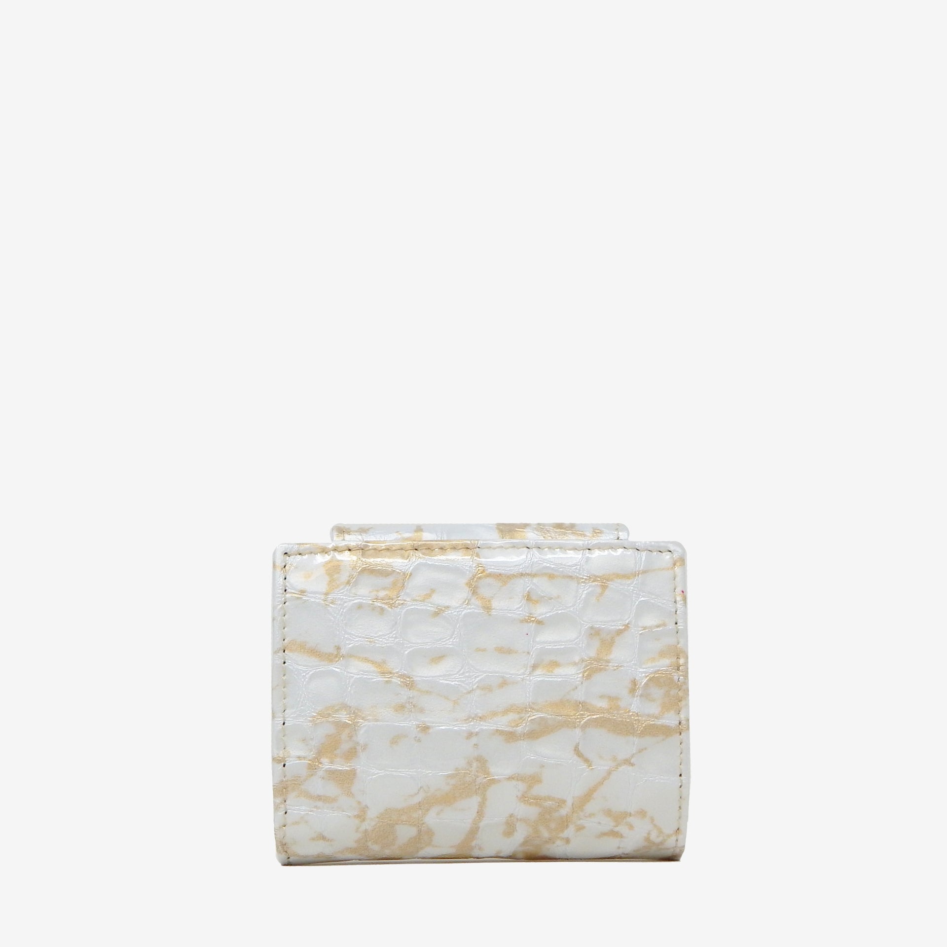 Cavalinho Gallop Pearl Mini Leather Wallet SKU 28170272.31 #color_Beige / White