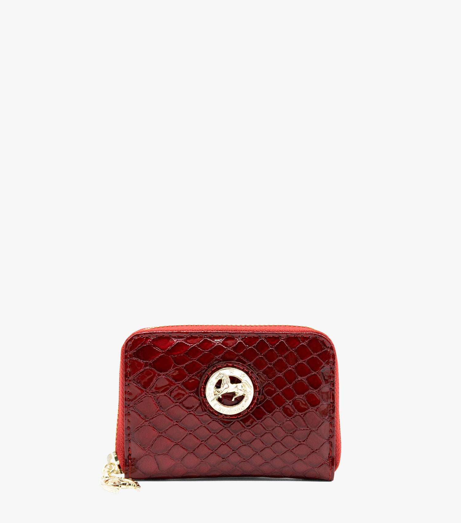 Cavalinho Gallop Patent Leather Card Holder Wallet for Women SKU 28170274.04 #color_Red