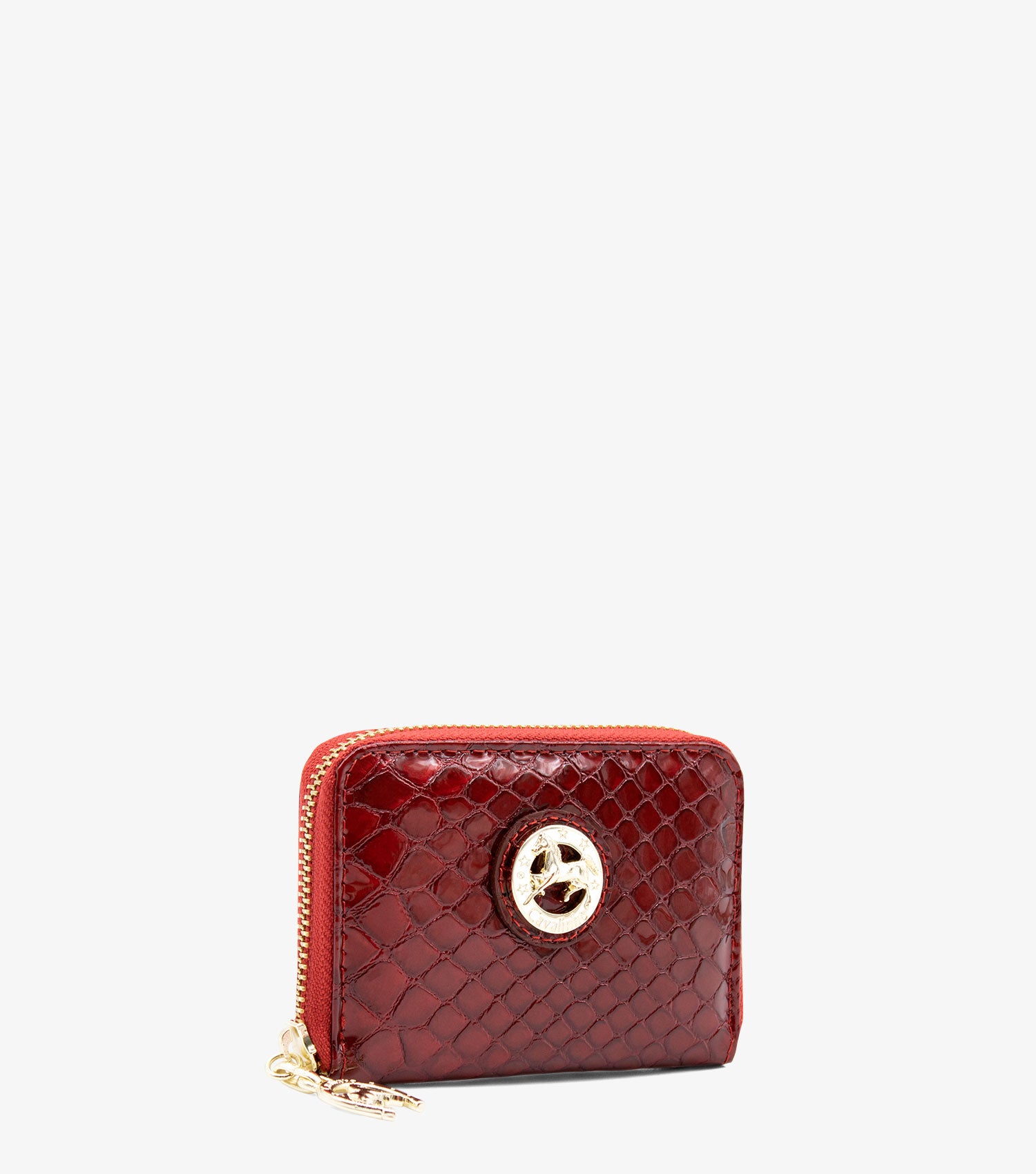 Cavalinho Gallop Patent Leather Card Holder Wallet for Women SKU 28170274.04 #color_Red