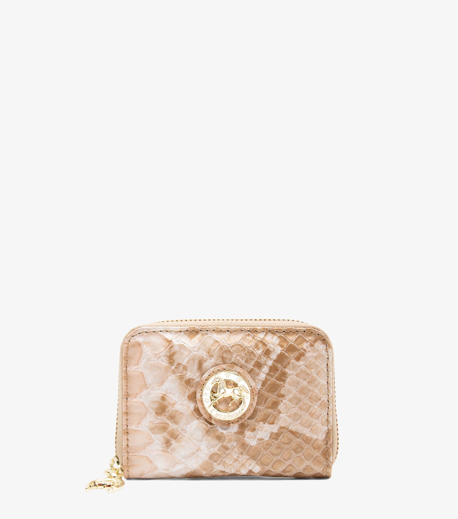 Cavalinho Gallop Patent Leather Card Holder Wallet for Women SKU 28170274.05 #color_Beige