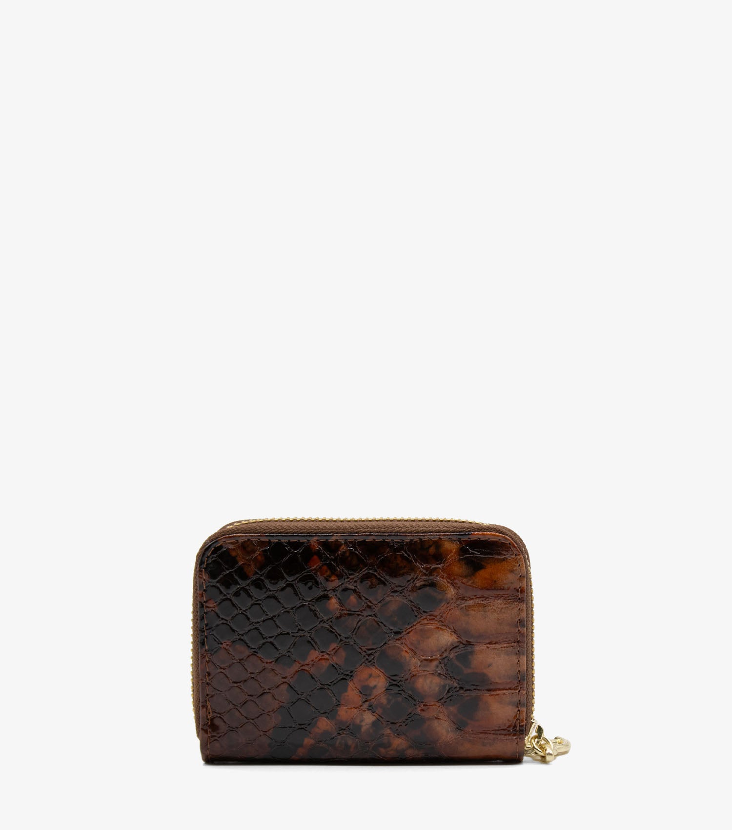 Cavalinho Gallop Patent Leather Card Holder Wallet for Women SKU 28170274.13 #color_SaddleBrown