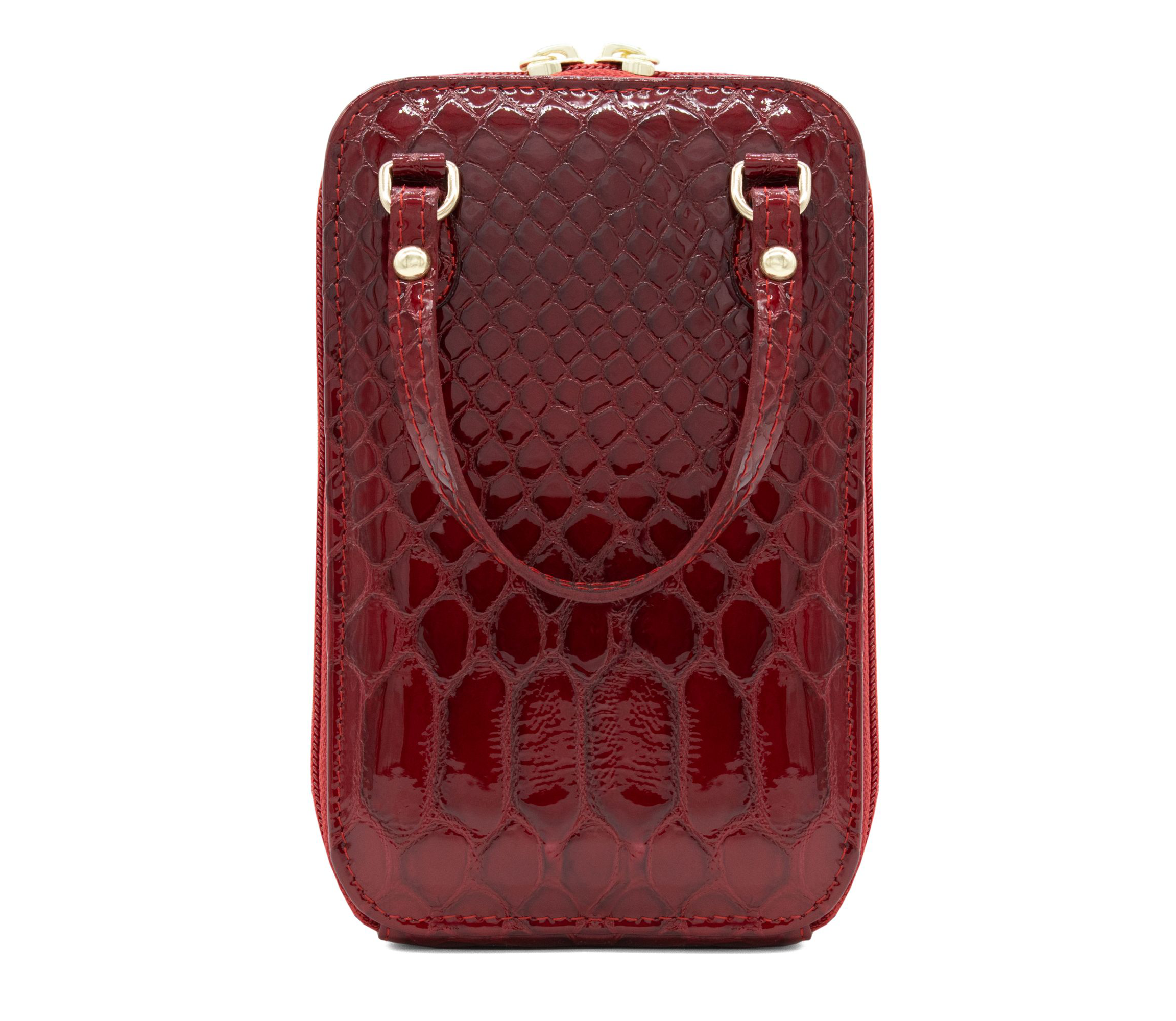 Cavalinho Gallop Patent Leather Phone Purse SKU 28170278.04 #color_red