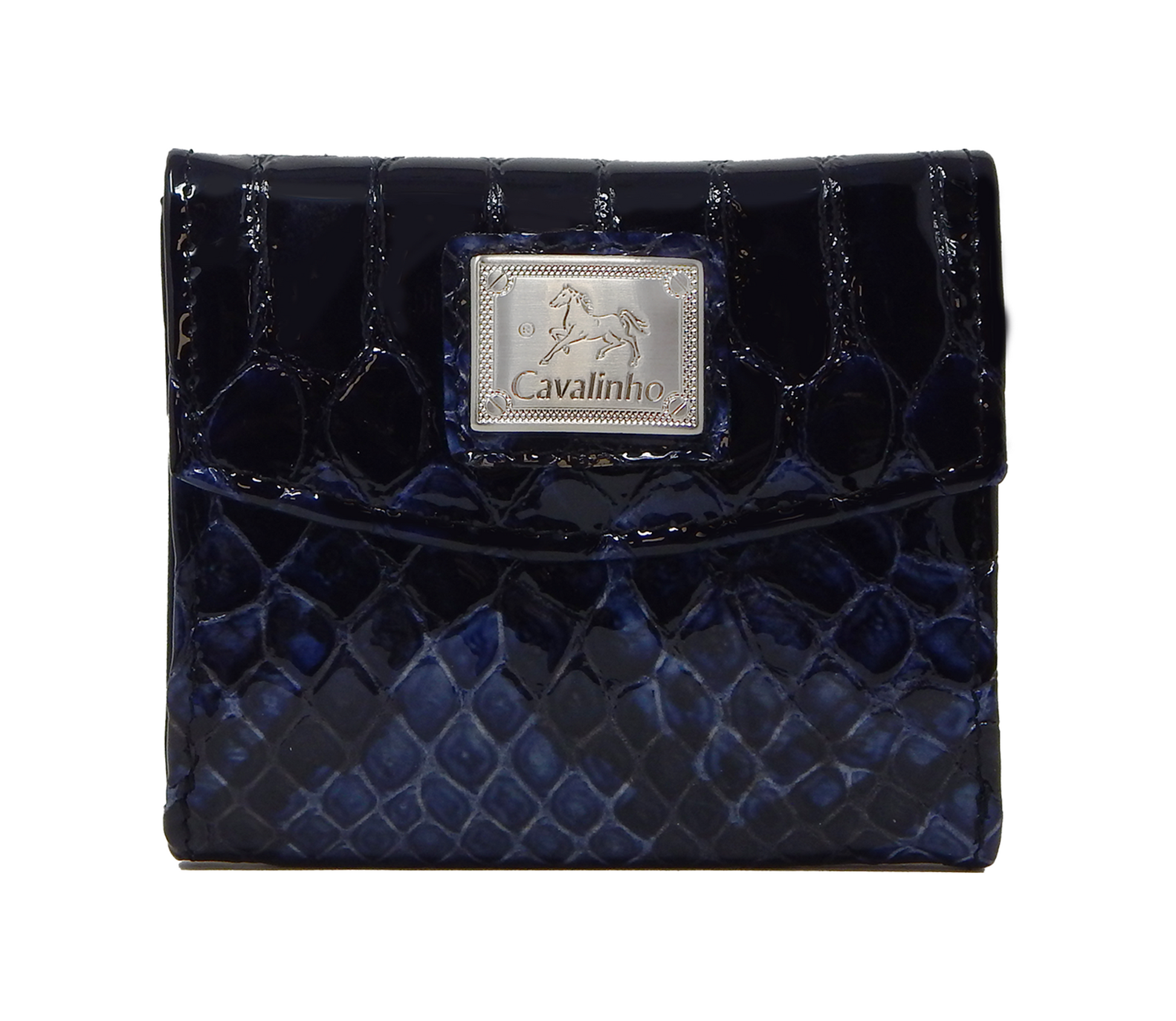 Cavalinho Gallop Mini Patent Leather Wallet - Blue - 28170530.03_1
