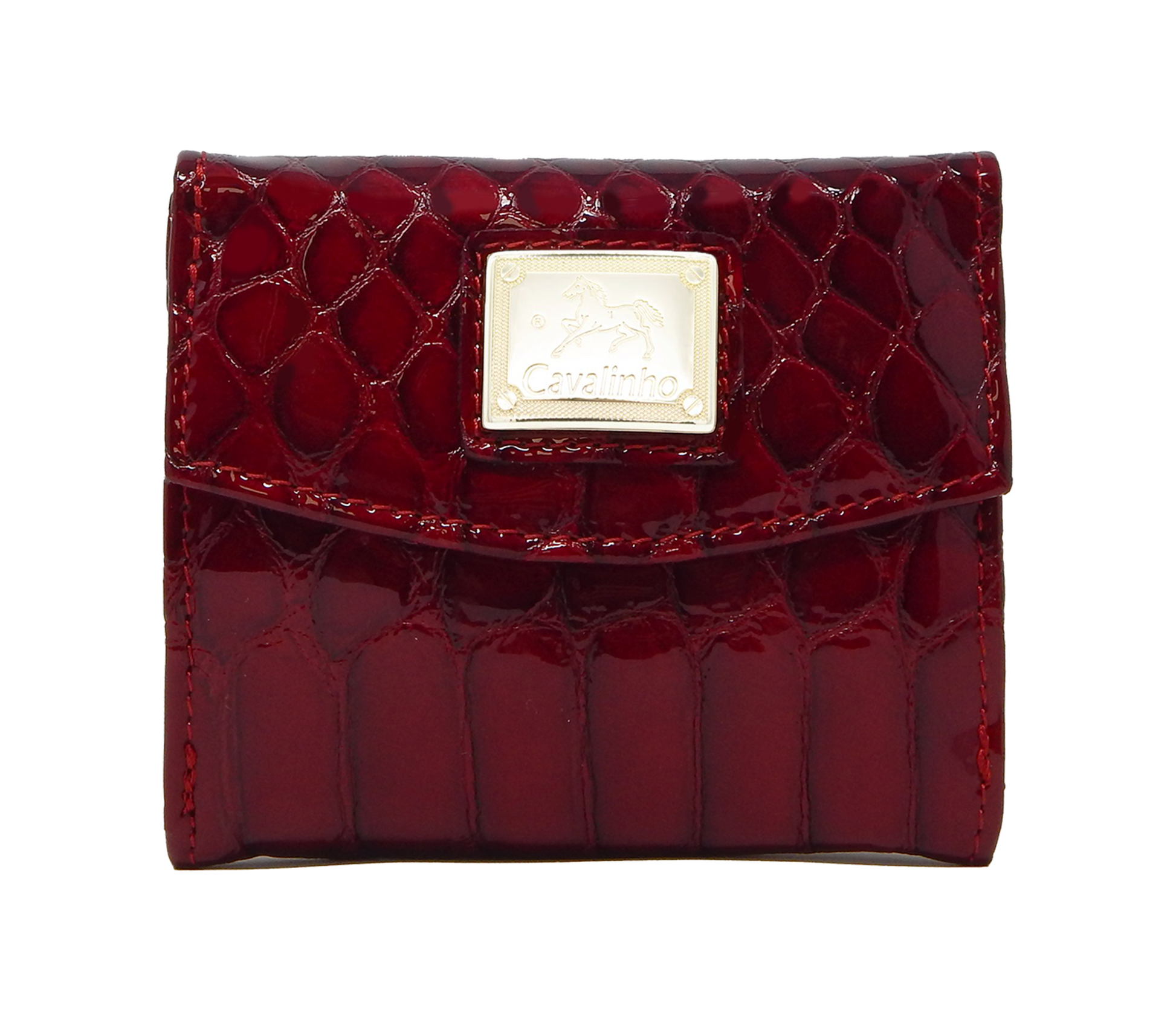 Cavalinho Galope Mini Patent Leather Wallet - Red - 28170530.04_1