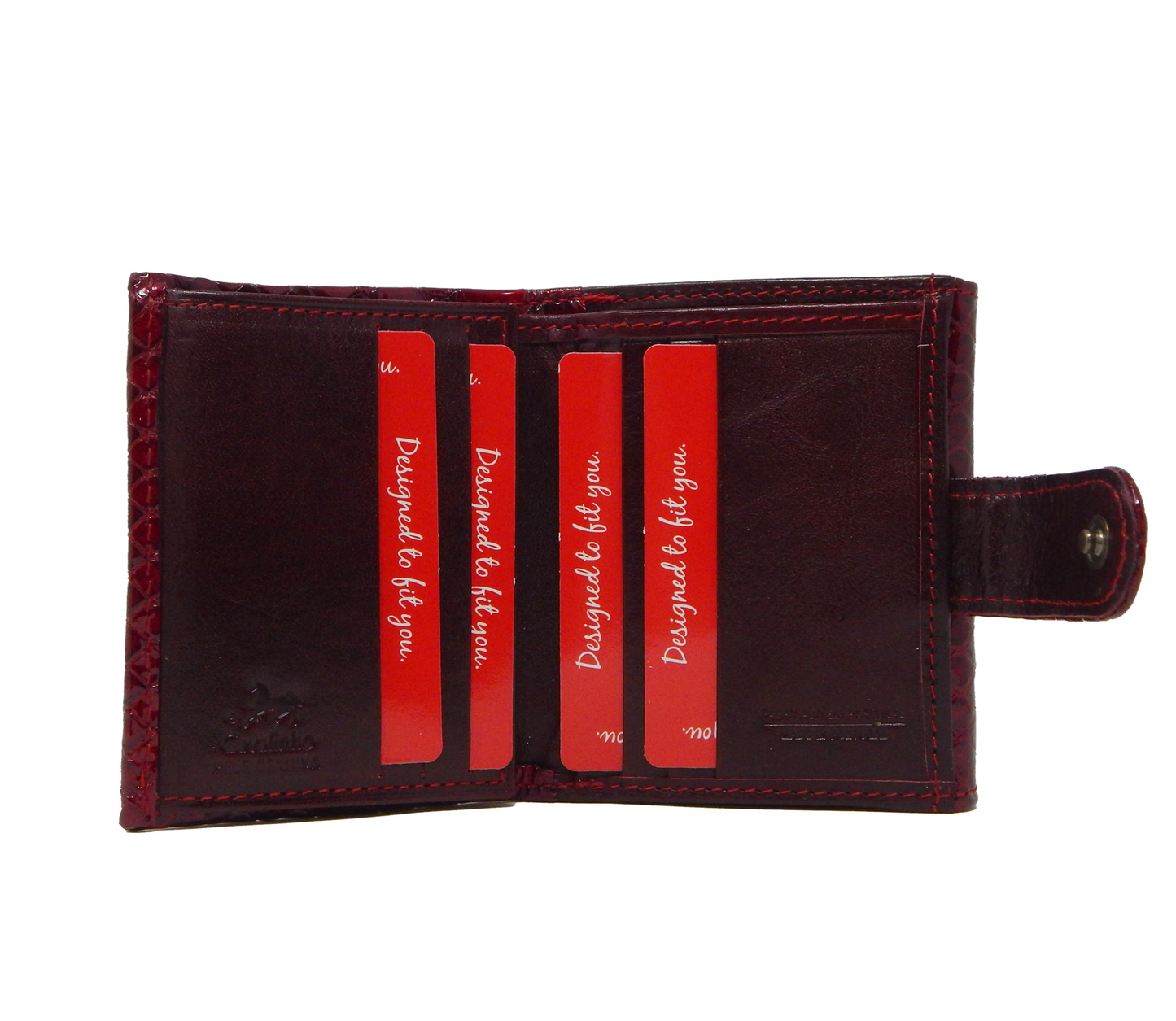 Cavalinho Galope Mini Patent Leather Wallet - Red - 28170530.04_4
