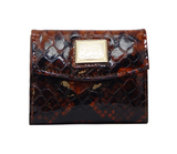 Cavalinho Gallop Patent Leather Mini Wallet for Women SKU 28170530.13 #color_SaddleBrown