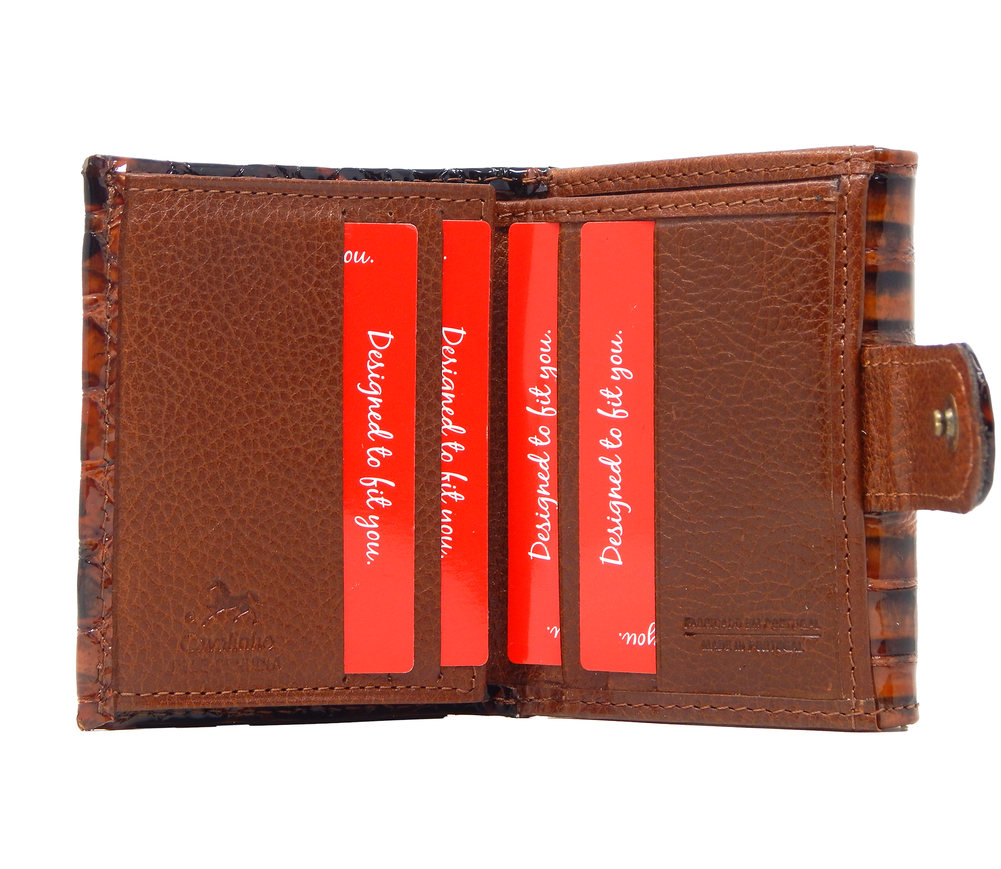 Cavalinho Gallop Mini Patent Leather Wallet - SaddleBrown - 28170530.13_4