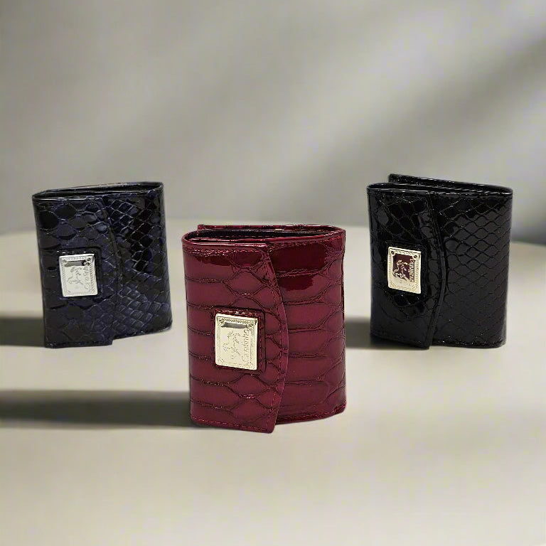 Cavalinho Gallop Patent Leather Mini Wallet for Women SKU 28170530 #color_Black, Red, Navy, Brown