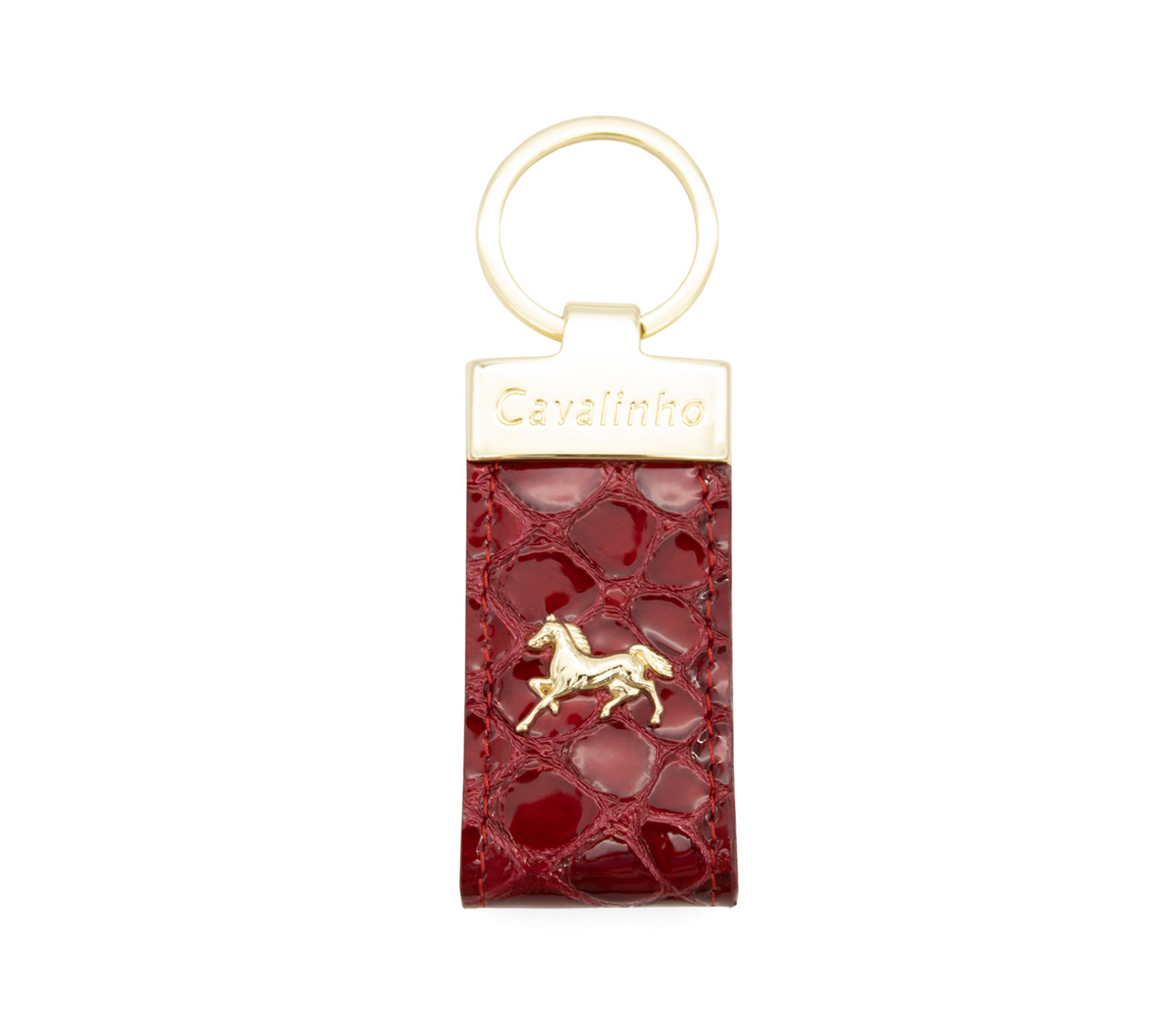 Cavalinho Gallop Patent Leather Keychain - Red - 28170536.04_1