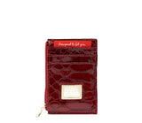 Cavalinho Gallop Patent Leather Card Holder Wallet for Women SKU 28170573.04 #color_Red