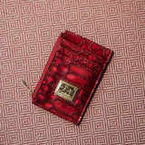 Cavalinho Gallop Patent Leather Card Holder Wallet for Women SKU 28170573.04 #color_Red