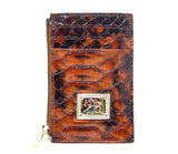 Cavalinho Gallop Patent Leather Card Holder Wallet for Women SKU 28170573.13 #color_SaddleBrown