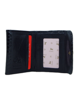 Cavalinho Gallop Compact Patent Leather Wallet SKU 28170574.01 #color_black