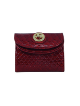 Cavalinho Gallop Compact Patent Leather Wallet SKU 28170574.04 #color_red