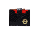 Cavalinho Gallop Patent Leather Card Holder Wallet for Women SKU 28170576.01 #color_Black