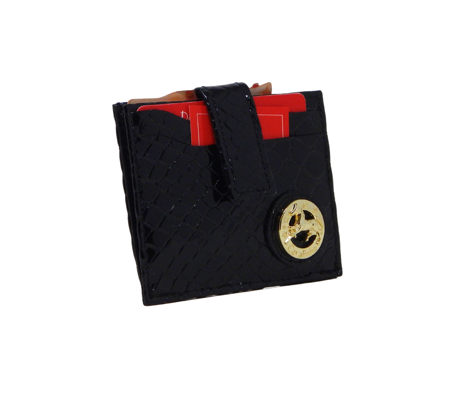 Cavalinho Gallop Patent Leather Card Holder Wallet - Black - 28170576.01_2