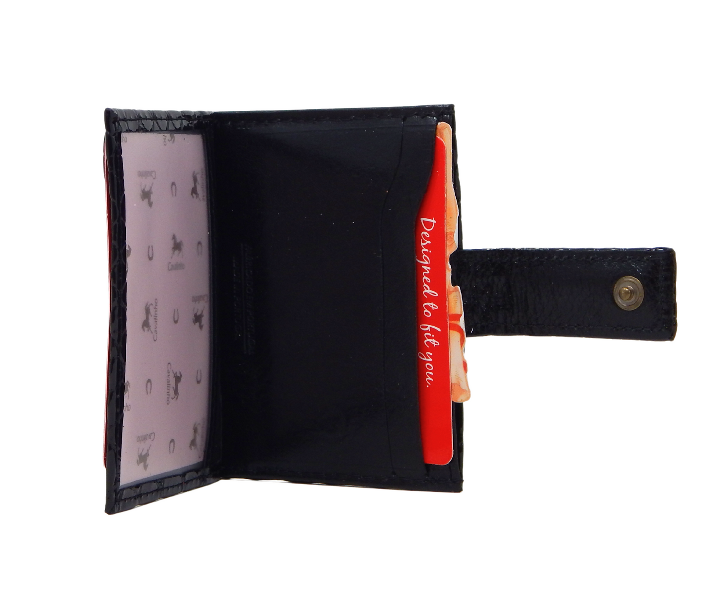 #color_ Black | Cavalinho Gallop Patent Leather Card Holder Wallet - Black - 28170576.01_5