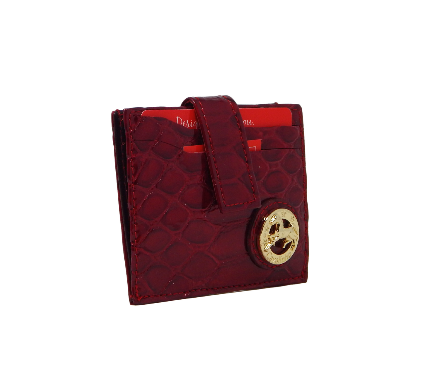 #color_ Red | Cavalinho Gallop Patent Leather Card Holder Wallet - Red - 28170576.04_2