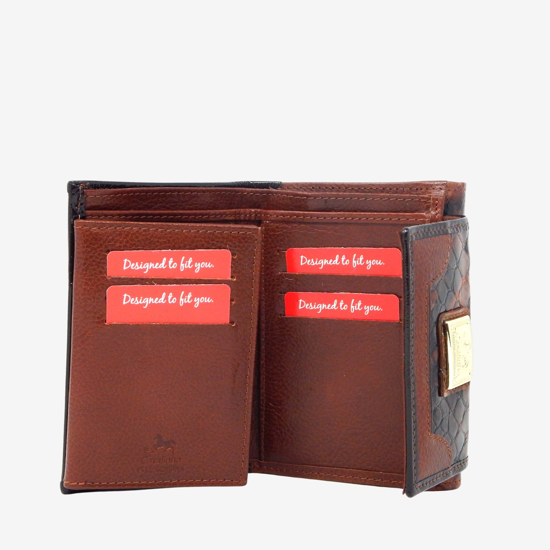 Cavalinho Honor Small Leather Wallet  for Women SKU 28190203.13 #color_SaddleBrown