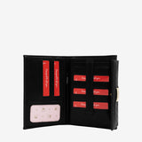 Cavalinho Honor Black Leather Trifold Wallet for Women SKU 28190205.01 #color_Black