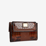 Cavalinho Honor Brown Leather Trifold Wallet for Women SKU 28190205.13 #color_saddlebrown