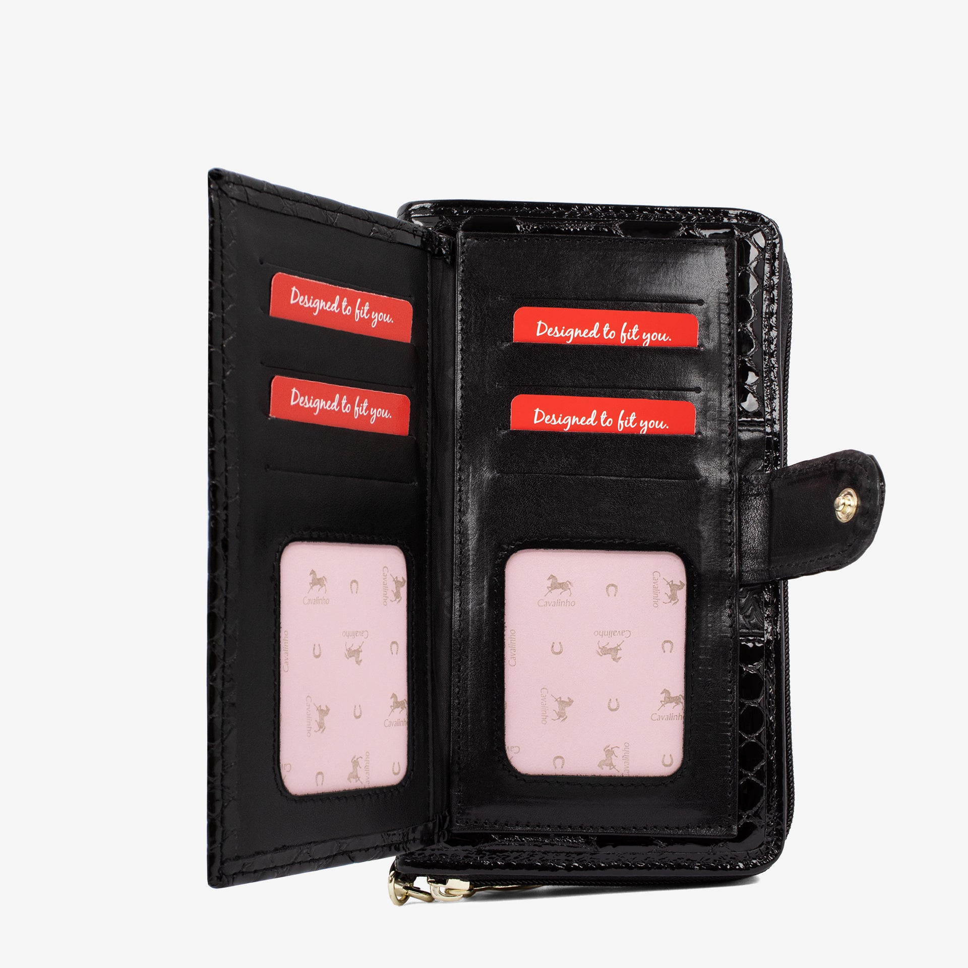 Cavalinho Honor Black Wristlet Wallet SKU 28190213.01 #color_black